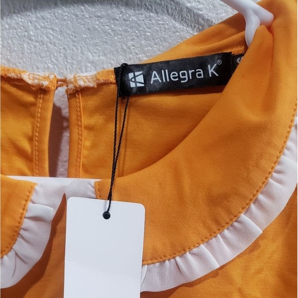 Allegra K long sleeved mustard colored shirt size xs NWT - Picture 2 of 3